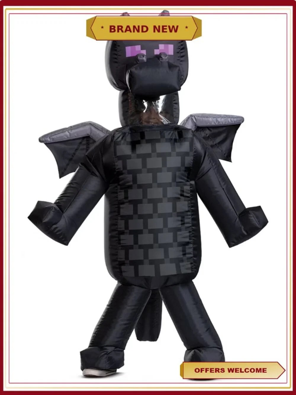 Inflatable Ender Dragon Costume Nylon Kids Halloween Pretend Play